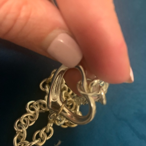 Necklace and bracelet/anklet set. Sterling silver authentic. with bag and box - Picture 6 of 7